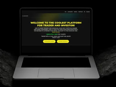 Welcome page on the TraderTalents website