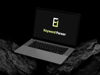Keyword parser dashboard with Google Ads data, filters, and export tools